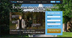 Desktop Screenshot of collegebudget.com